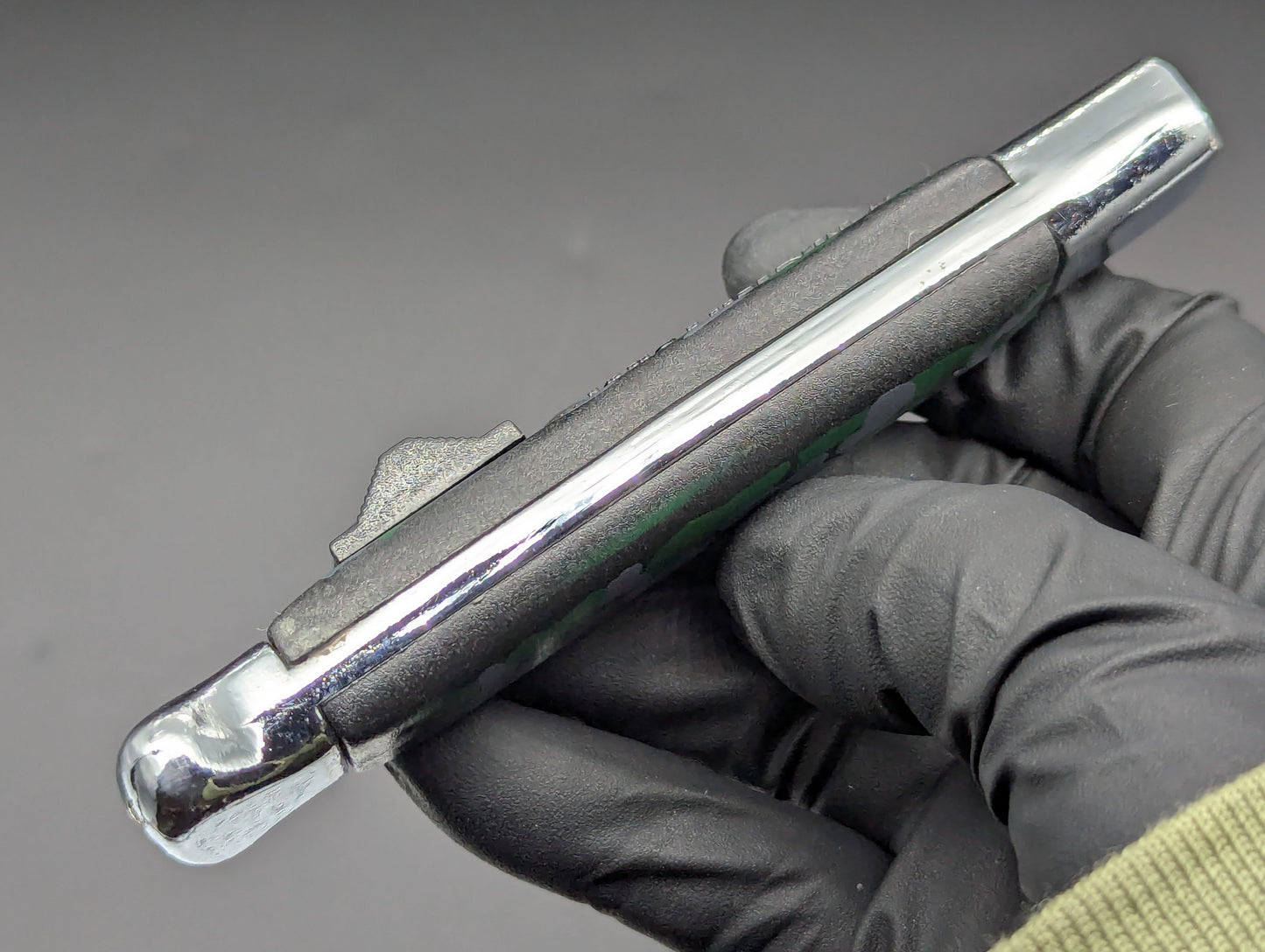 80's VINTAGE NATO MILITARY OTF KNIFE GREY CAMO