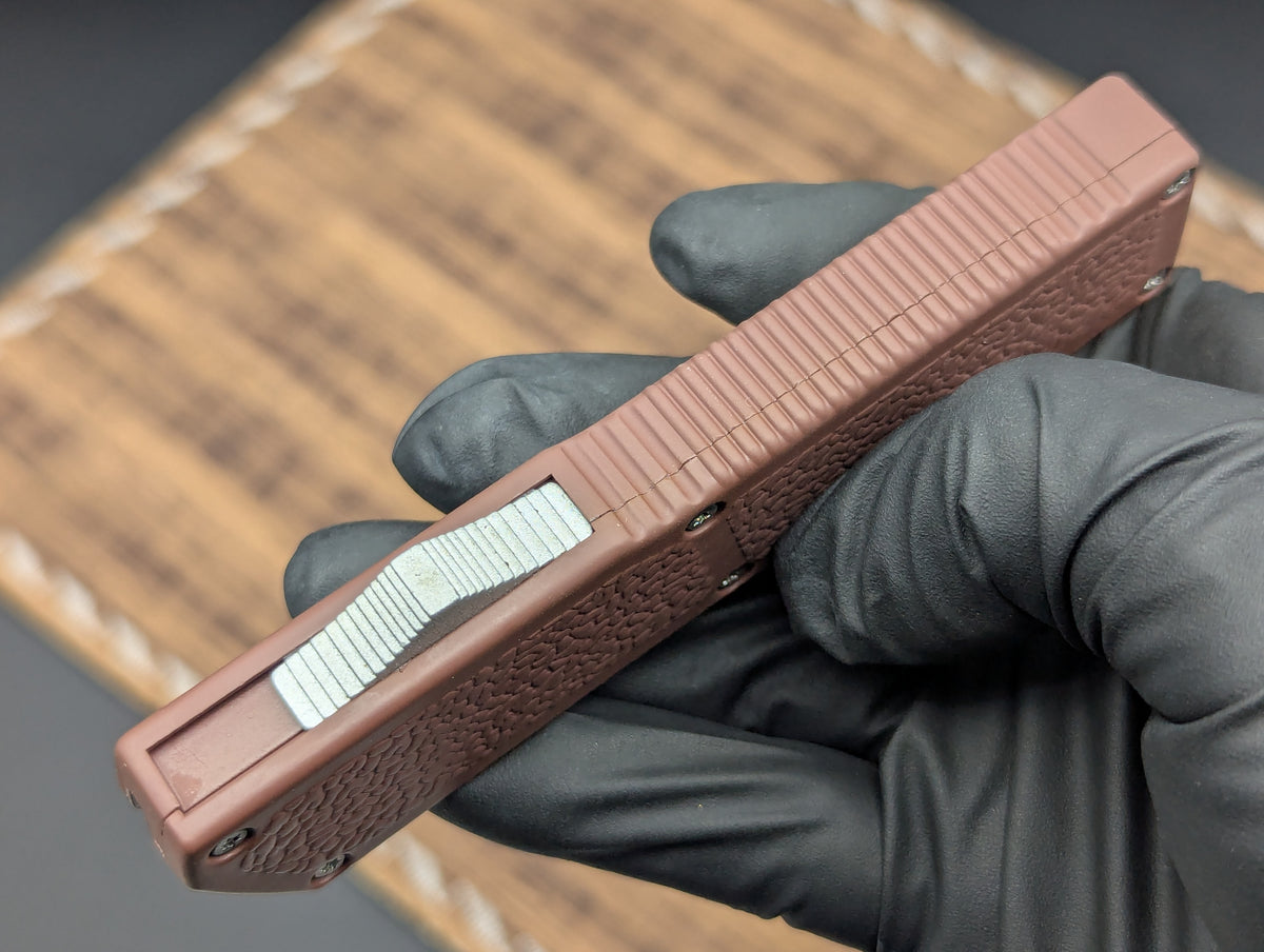 BROWN LIGHTNING 2.0 D/A OTF  KNIFE DROP POINT PLAIN