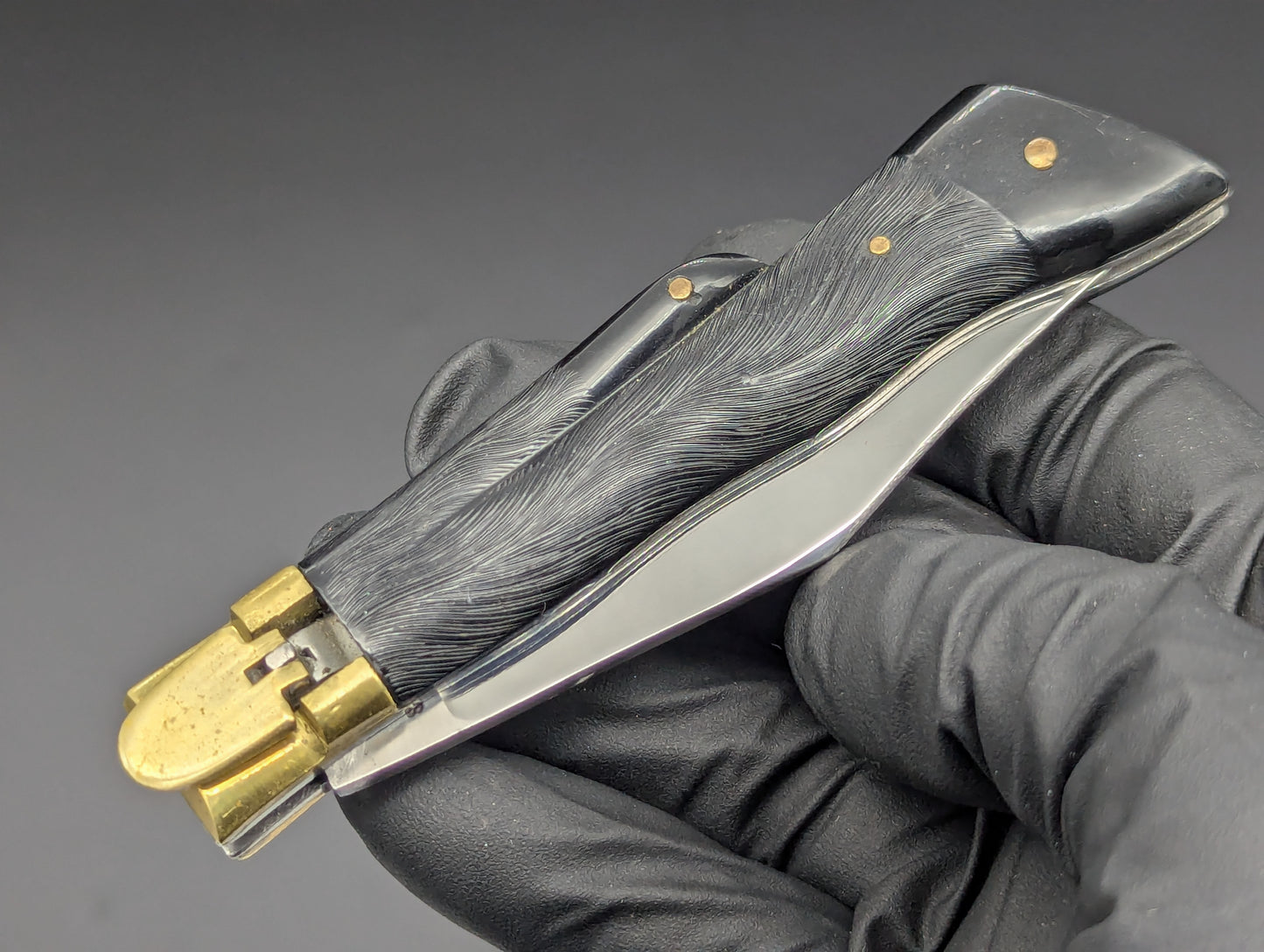 VINTAGE JAPANESE DEER FOOT SWITCHBLADE KNIFE