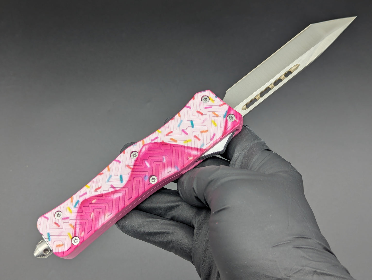 STRAWBERRY DRIP ICE CREAM SPRINKLES D/A OTF KNIFE