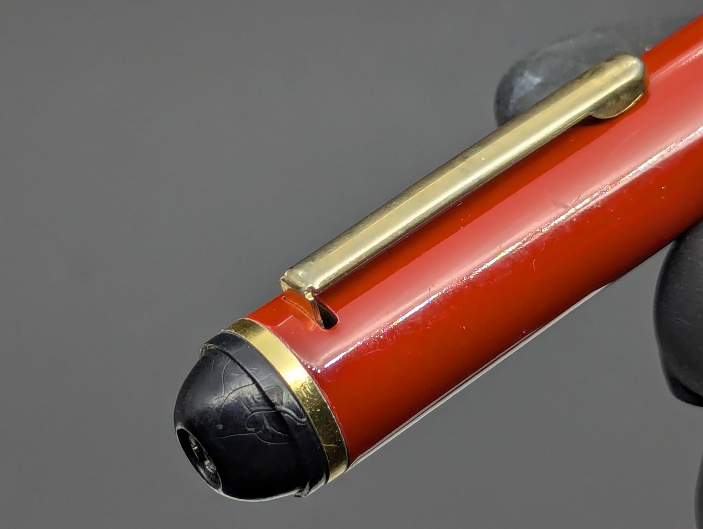Vintage BELL Brand D/A OTF Gentleman's Pen Red & Gold