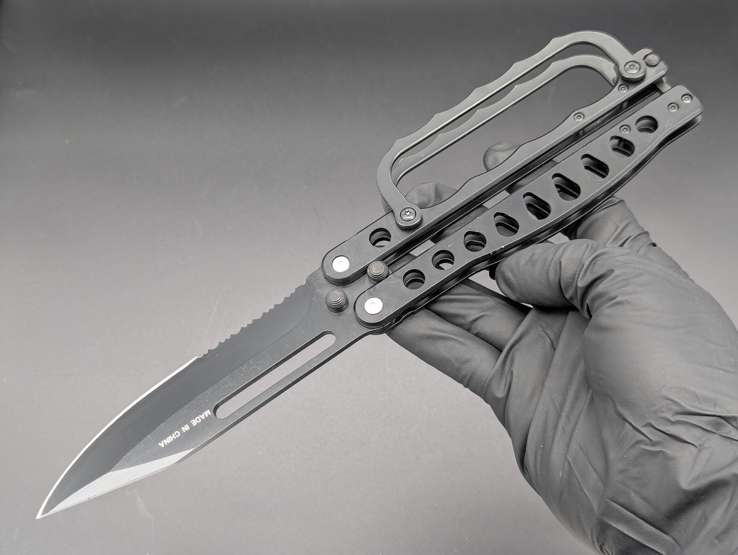 Super Knife Black Trench Balisong Zombie Killer