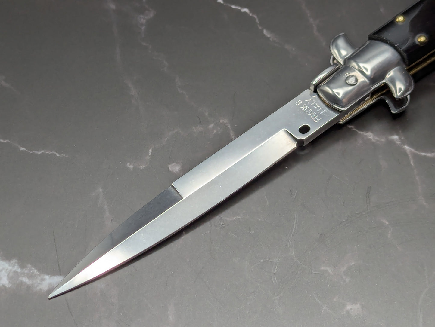 9" Frank Beltrame Black Composite Italian Stiletto Bayonet