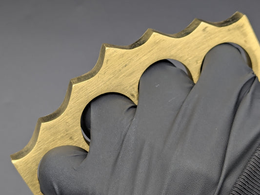 SPIKED SPADE SOLID BRASS KNUCKLE