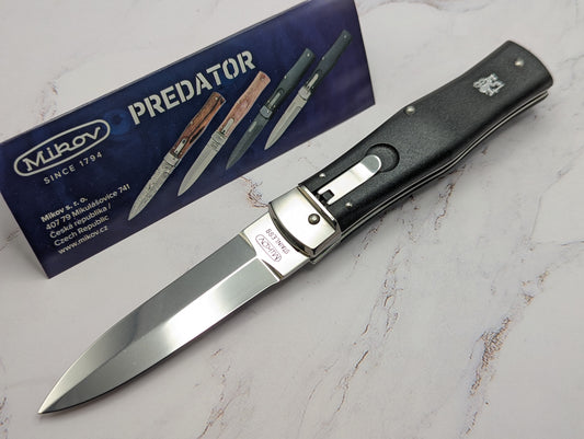 BLACK MIKOV PREDATOR AUTOMATIC LEVERLOCK KNIFE