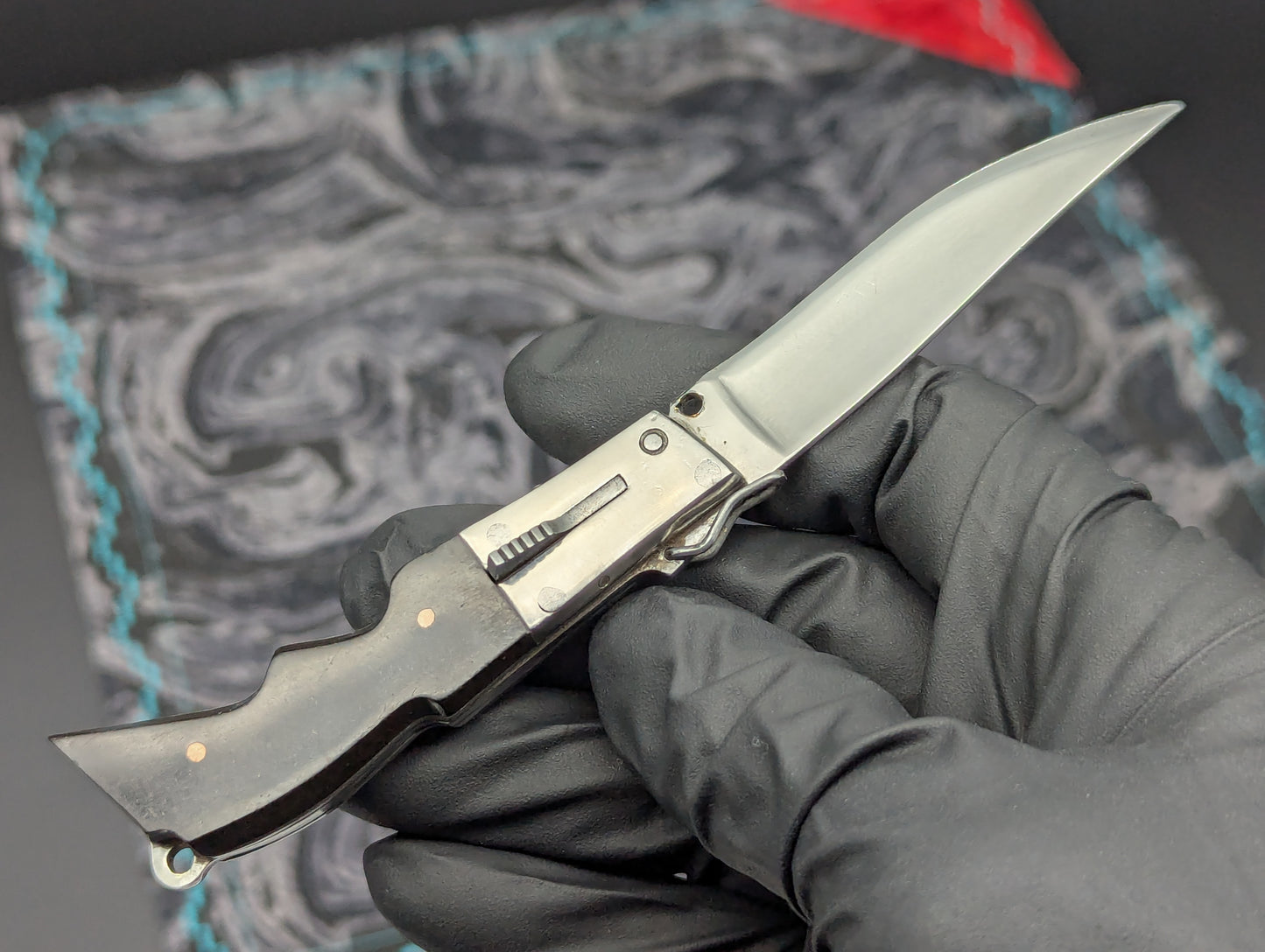 5.5" Mini Rifle Stock RPK Vintage Russian Switchblade Knife