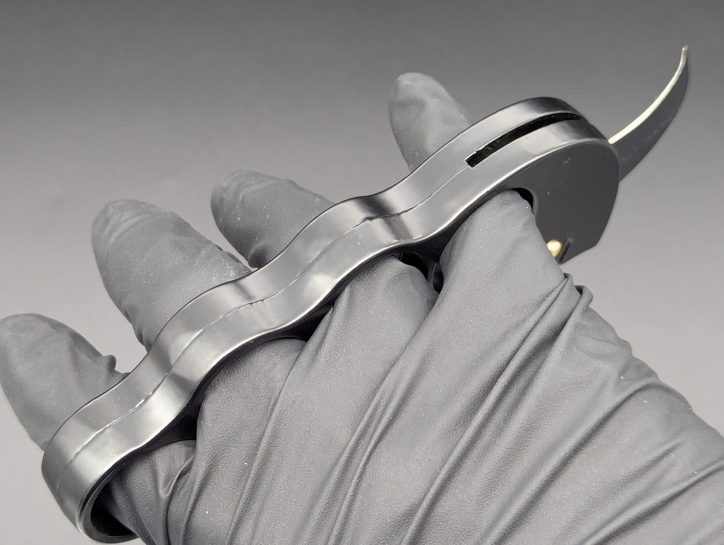 KNOCK OUT DUSTER KARAMBIT AUTOMATIC KNIFE BLACK