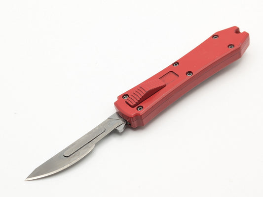 RED MINI COFFIN SCALPEL OTF KNIFE