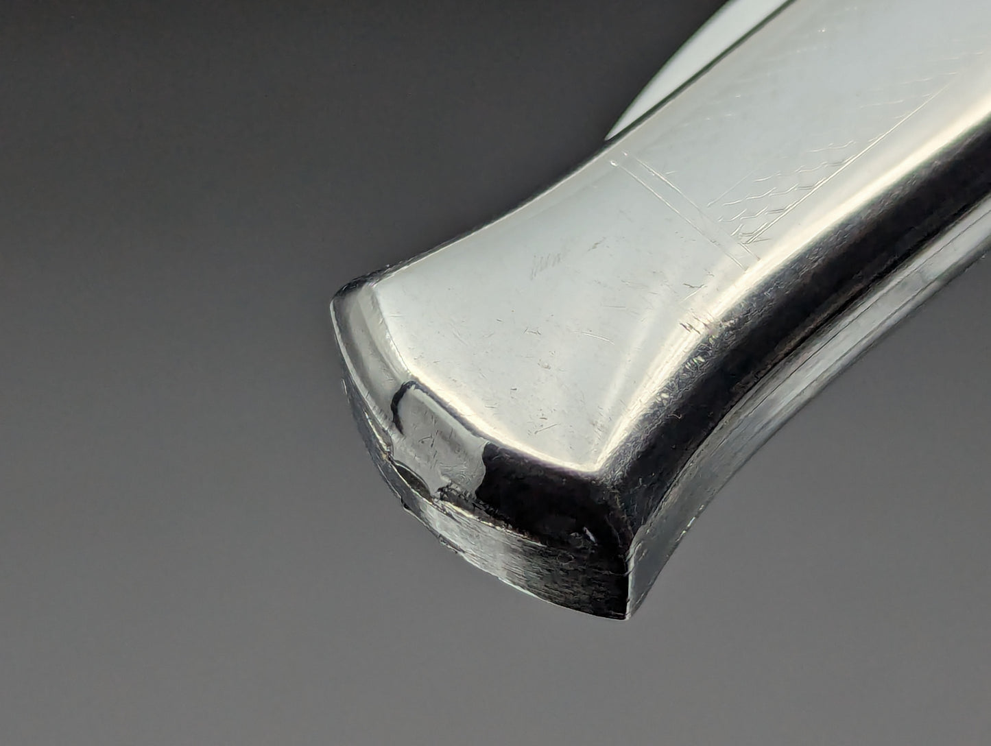 XL ANTIQUE ITALIAN STAINLESS FANTAIL SWITCHBLADE KNIFE