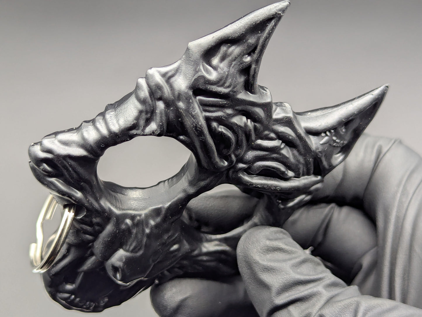 BLACK ABS WEREWOLF SELF DEFENSE KEYRING