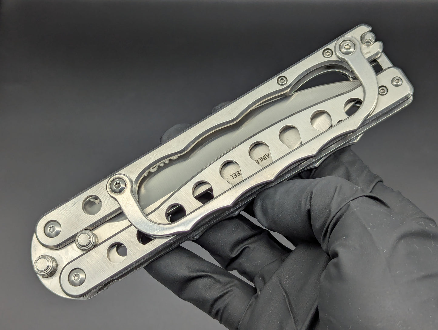 Super Knife Stainless Trench Balisong Zombie Killer