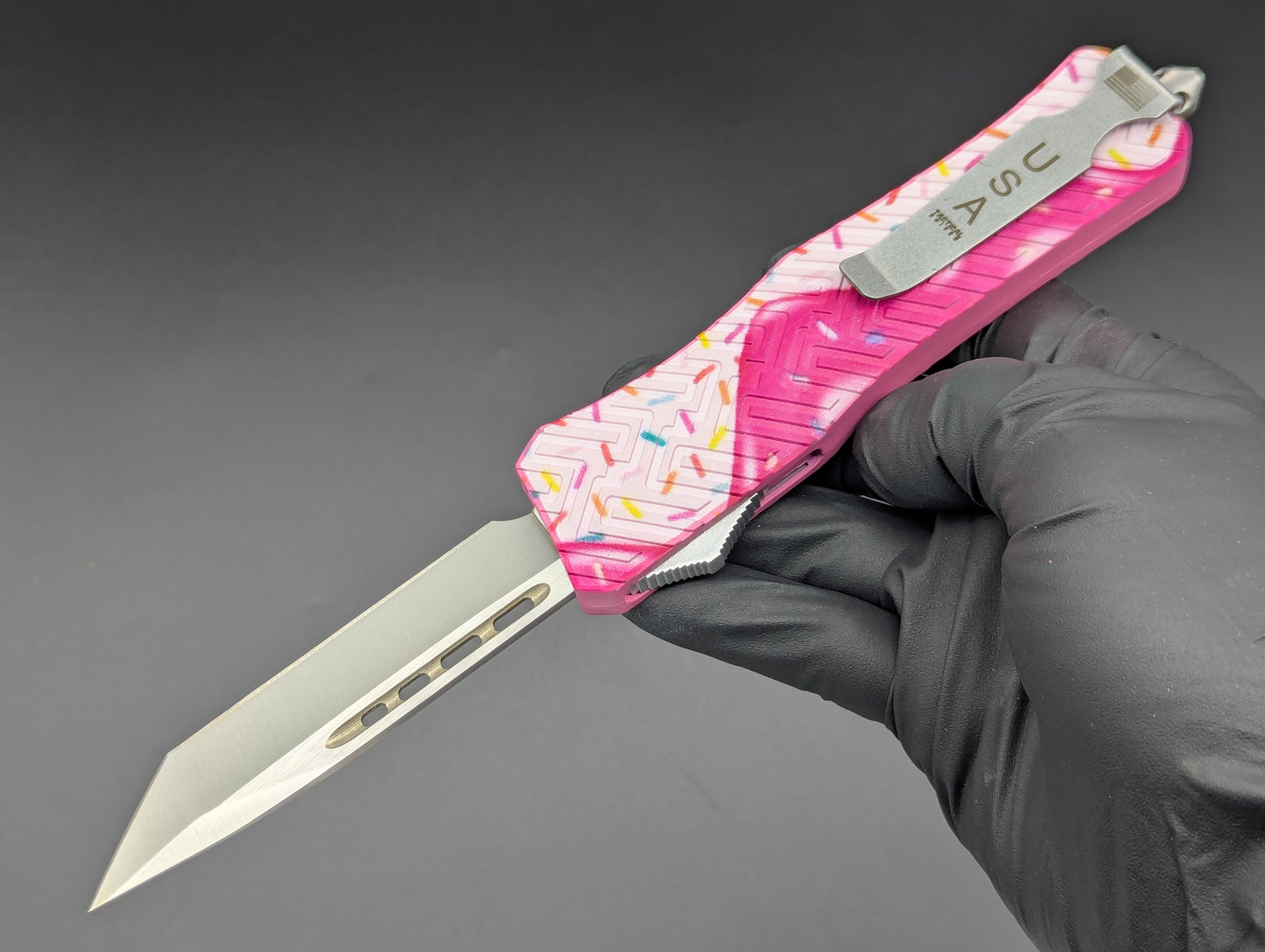 STRAWBERRY DRIP ICE CREAM SPRINKLES D/A OTF KNIFE