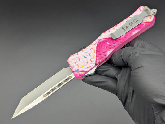 STRAWBERRY DRIP ICE CREAM SPRINKLES D/A OTF KNIFE