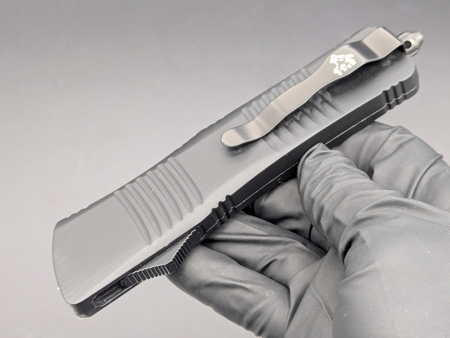 9.5" XL BLACK TACTICAL TANTO OTF AUTOMATIC KNIFE