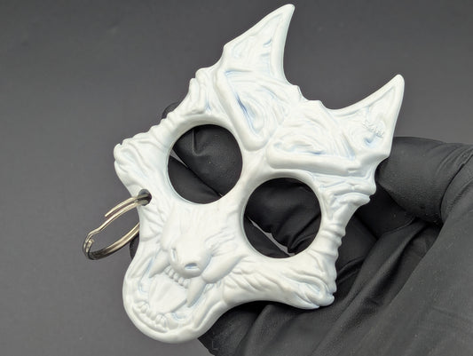 WHITE ABS WEREWOLF SELF DEFENSE KEYRING