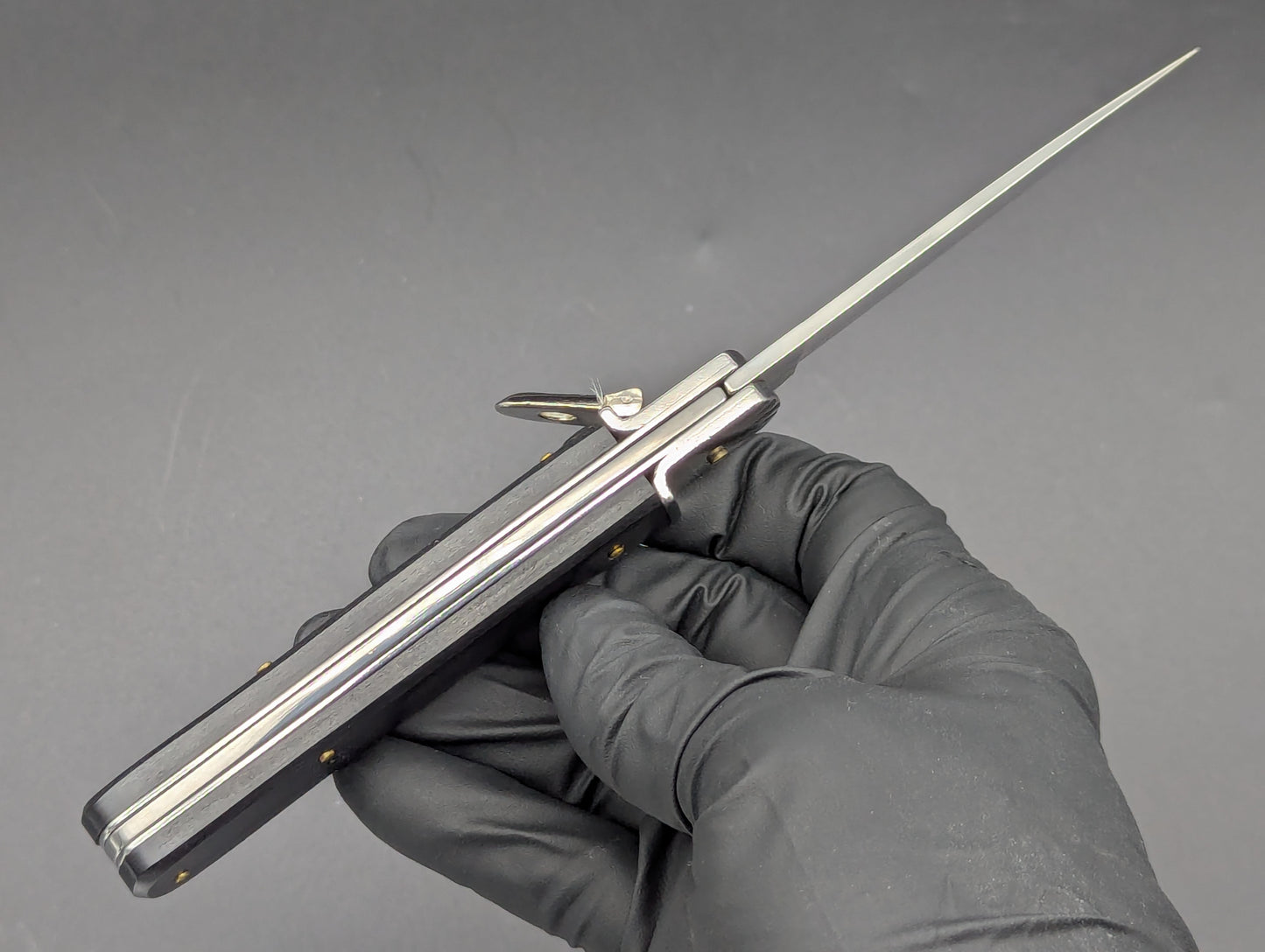 7.5" BLACK WOOD CLASSIC AUTOMATIC LEVERLOCK KNIFE