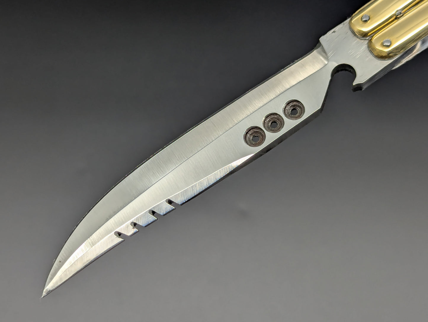 9" FHM Slim Narrawood Balisong Bottle Opener