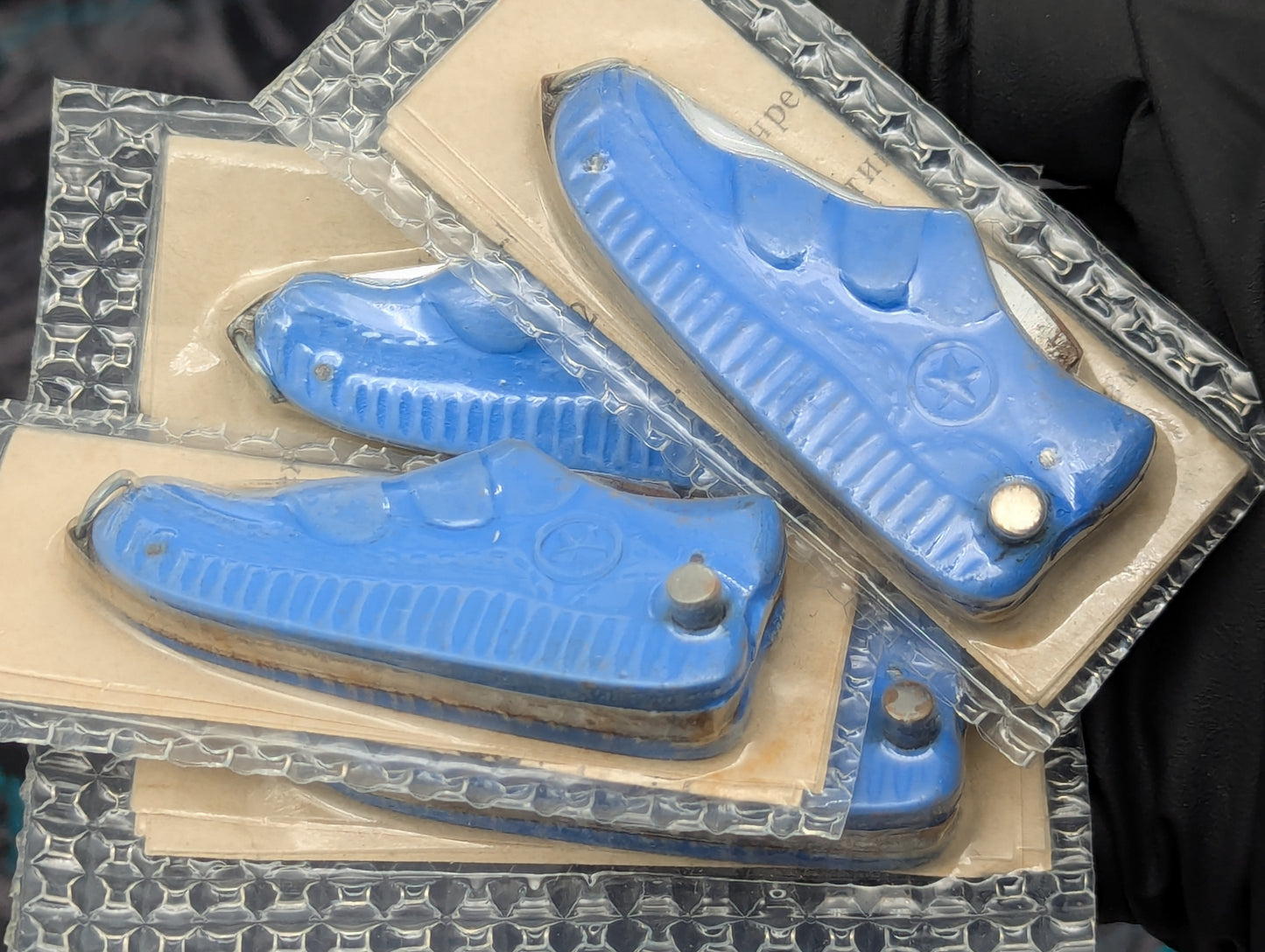 SOVIET ERA RUSSIAN PRISON MADE SOCCER SNEAKER SWITCHBLADE KNIVES RPK