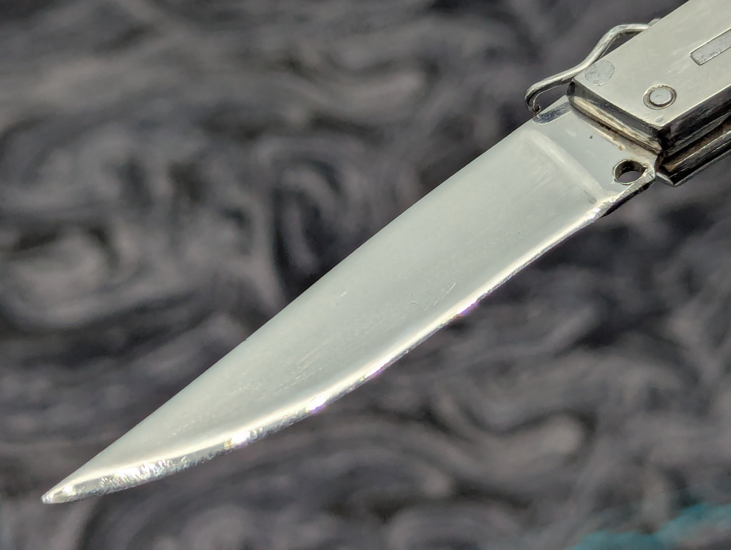 5.5" Mini Rifle Stock RPK Vintage Russian Switchblade Knife