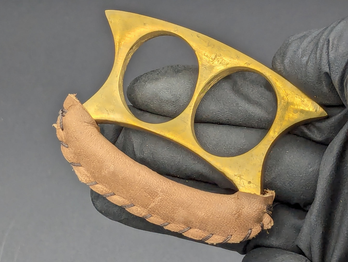 Solid Brass Stock Leather Wrapped "2FK" Duster