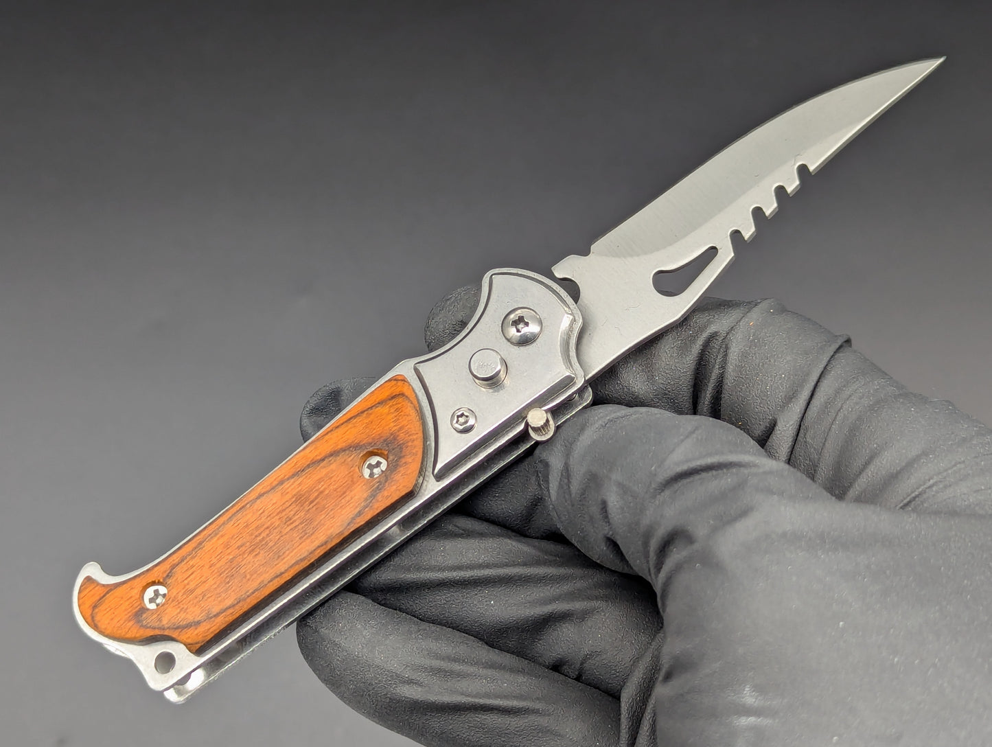 5.75" MINI ROSEWOOD SWITCHBLADE KNIFE