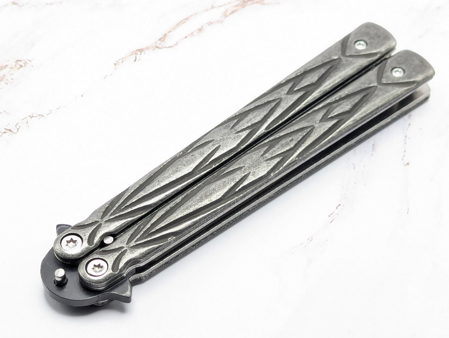 9" Fury Blackout Balisong Butterfly Knife