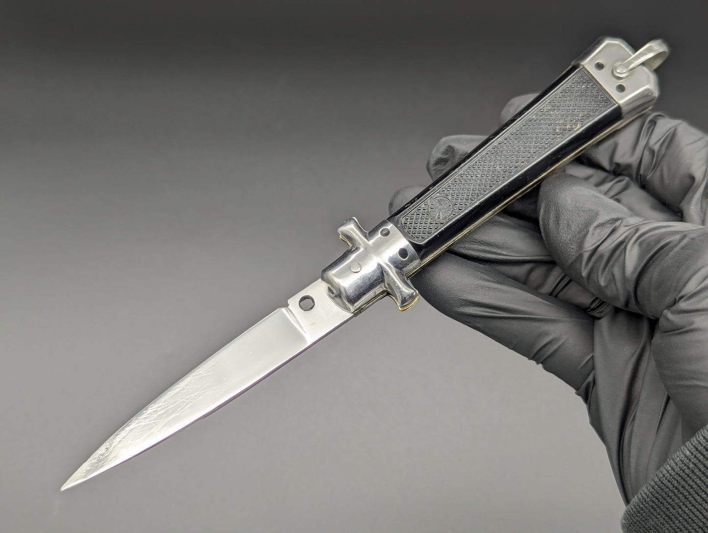 ANTIQUE FRENCH BARGEON MALTESE SWITCHBLADE KNIFE LG