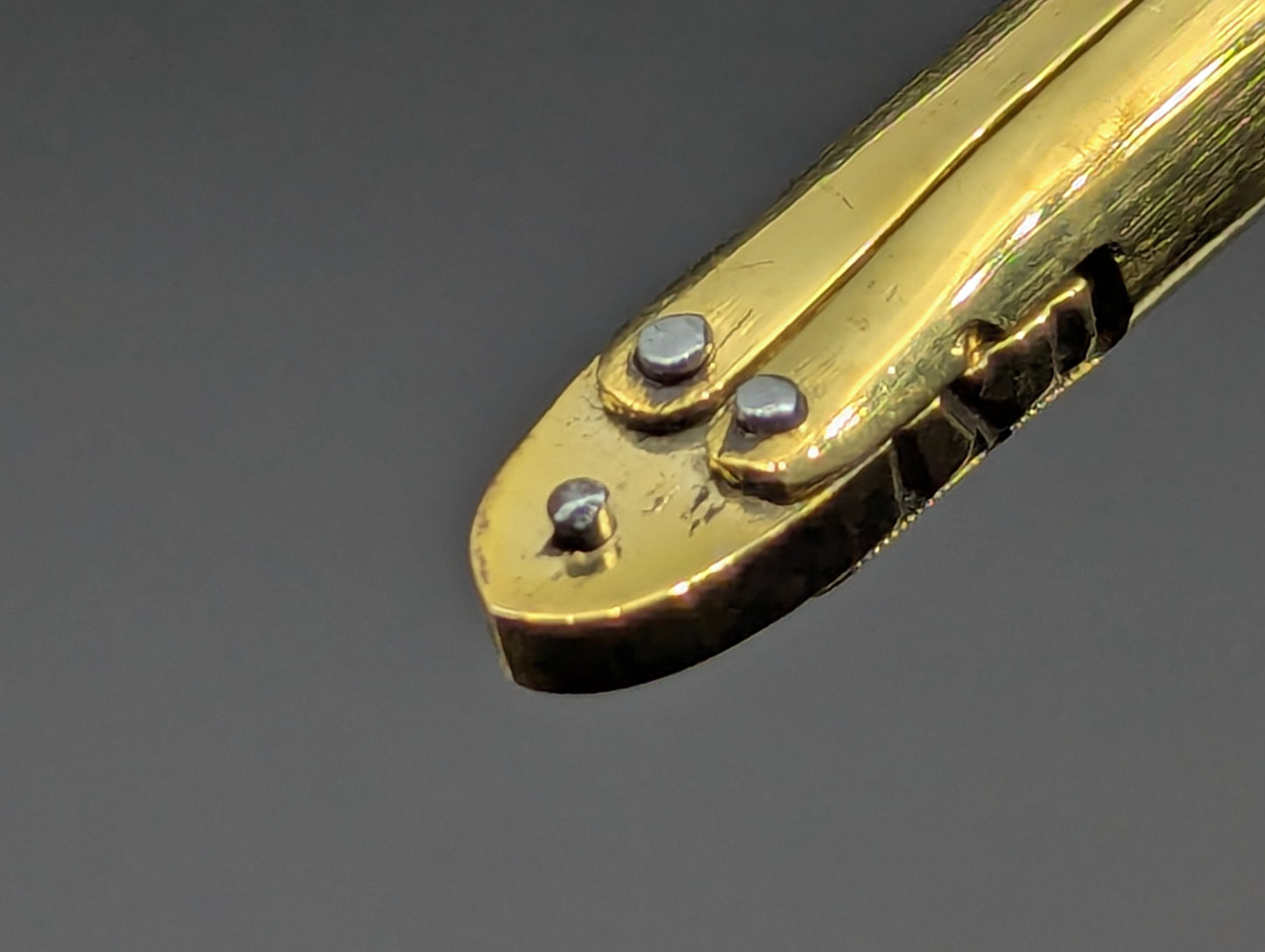 "FHM" PHILIPPINES HANDMADE BRASS BALISONG PEN