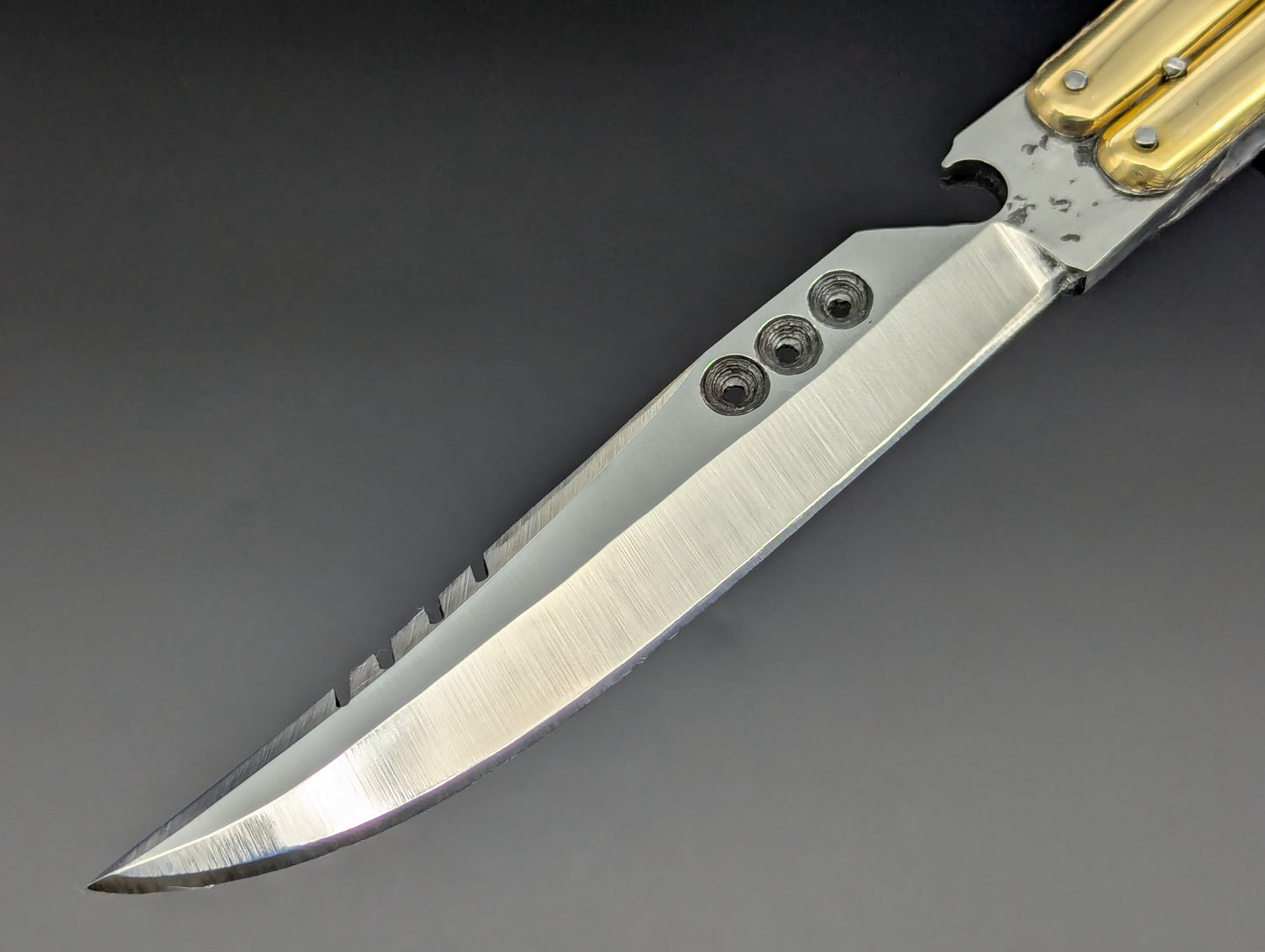 9" FHM Slim Narrawood Balisong Bottle Opener