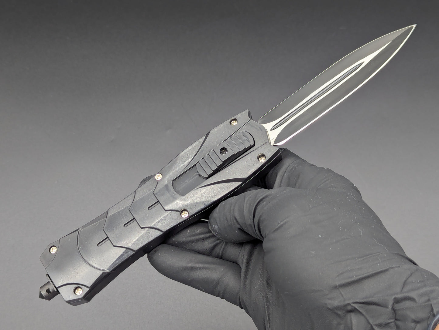 9" BLACK VIPER D/A COMPOSITE OTF KNIFE