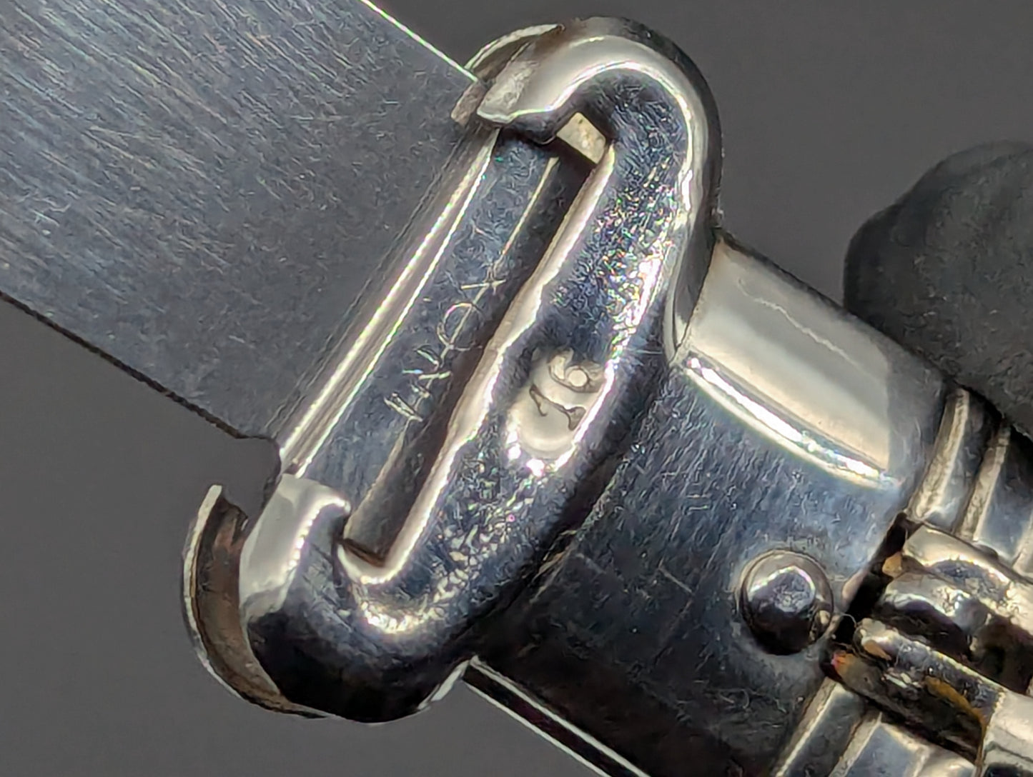 VINTAGE BUFFALO HORN ITALIAN SHELL PULLER SWITCHBLADE KNIFE