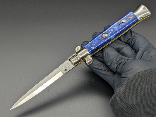 NOS 9" AB ITALY ARMANDO BELTRAME Blue Ice Italian Stiletto