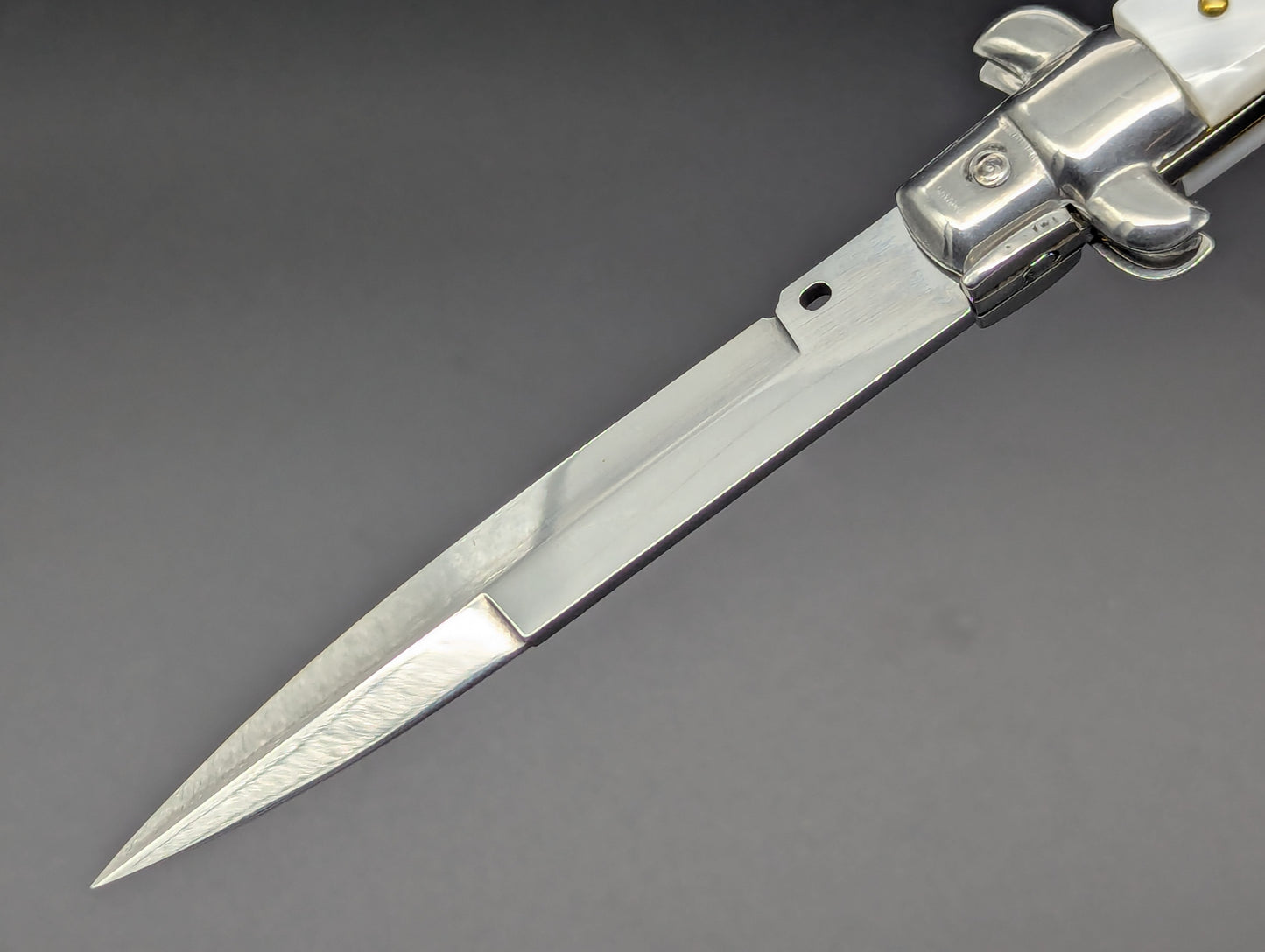 9" Frank Beltrame Faux Pearl Scale Italian Stiletto Bayonet