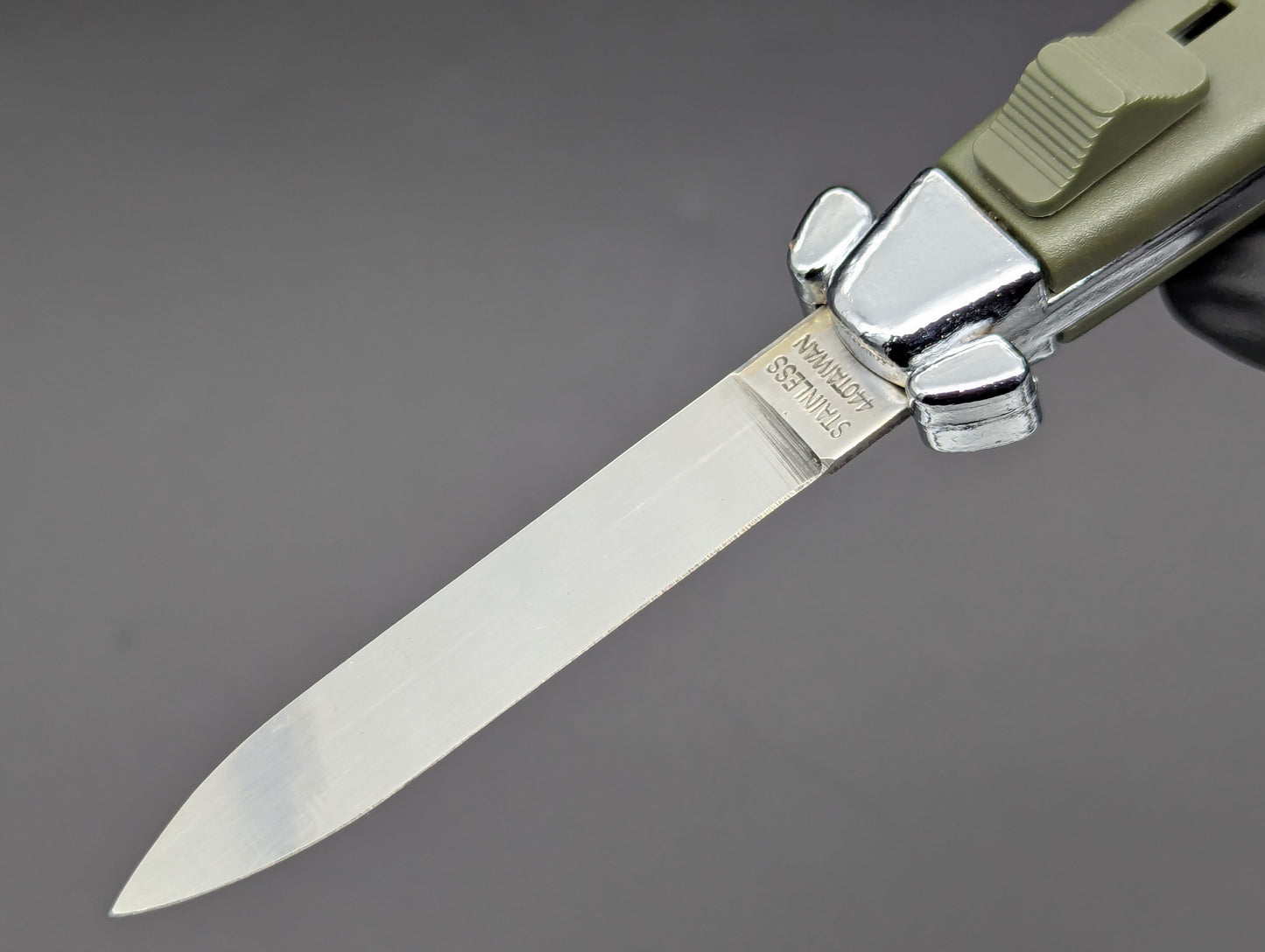 RARE NOS VINTAGE 80's TAIWAN GREEN NATO MILITARY OTF KNIFE