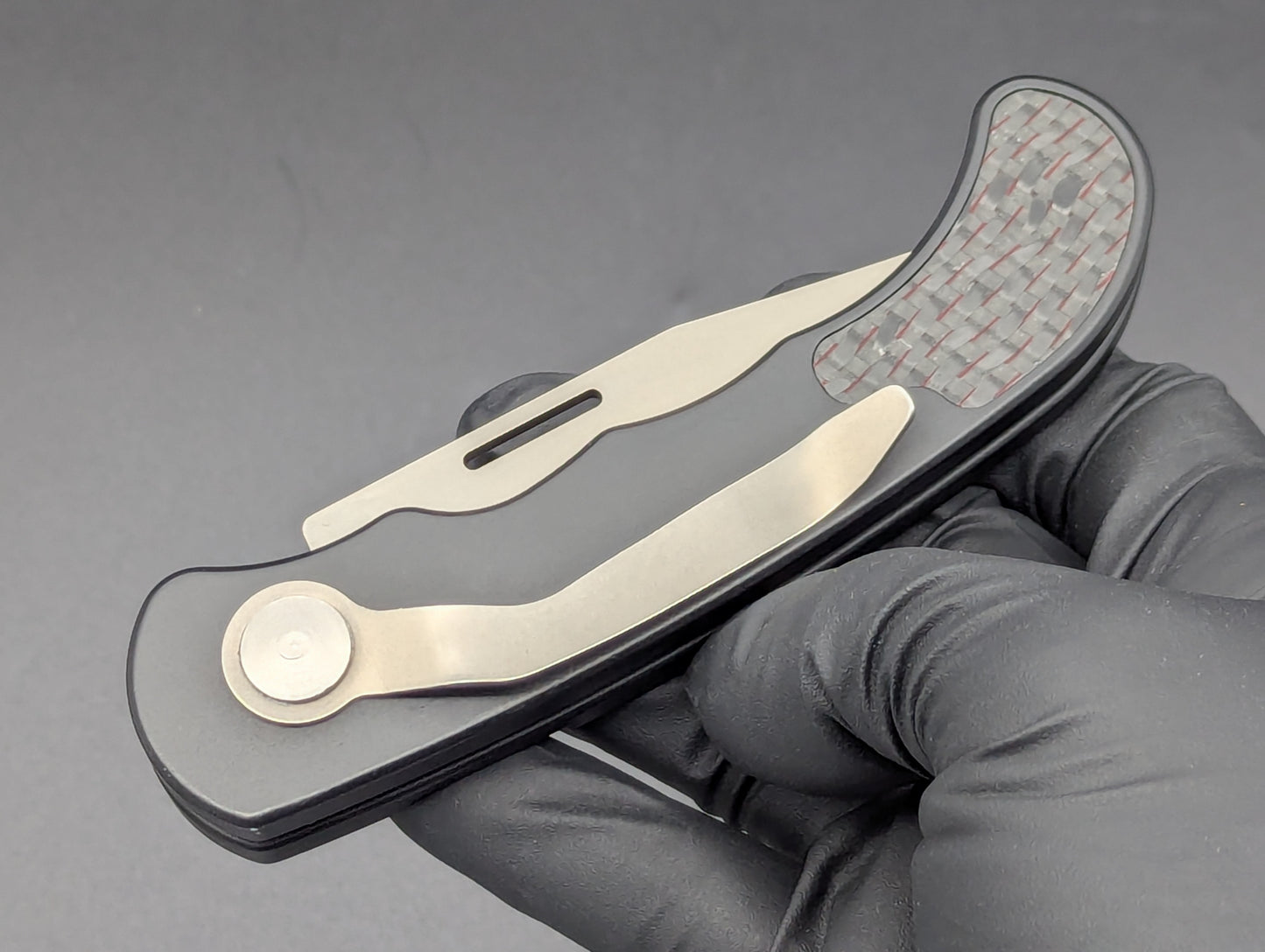 Vintage HERBERTZ SOLINGEN Carbon Fiber Automatic Knife