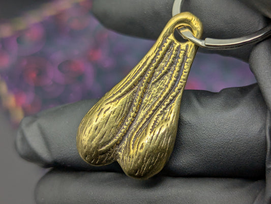 BRASS BALLS NOVELTY EDC KEYRING
