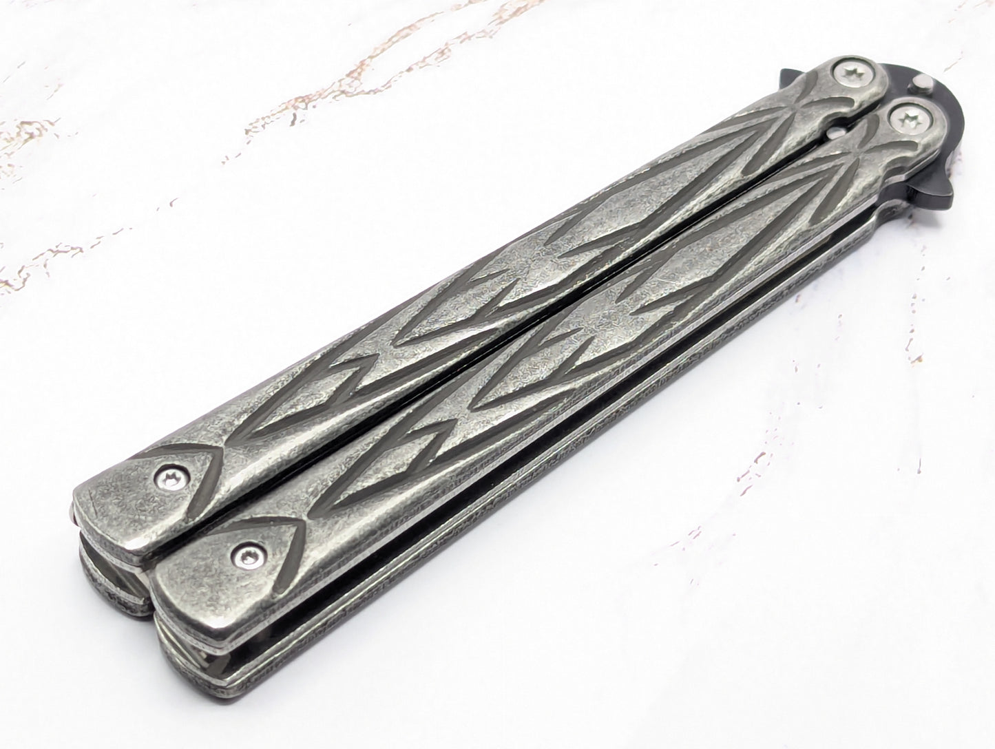 9" Fury Blackout Balisong Butterfly Knife