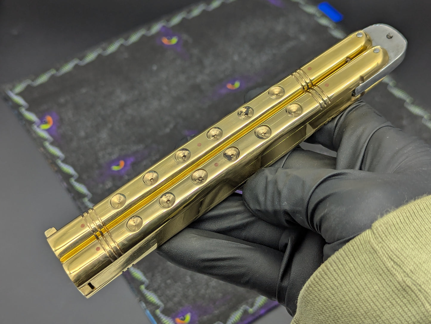 11" Clip Point Brass Batangas Philippines Handmade Balisong