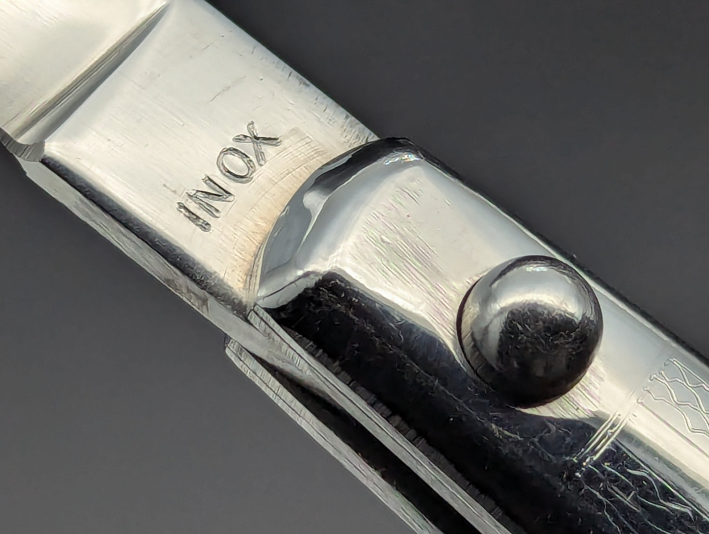 XL ANTIQUE ITALIAN STAINLESS FANTAIL SWITCHBLADE KNIFE