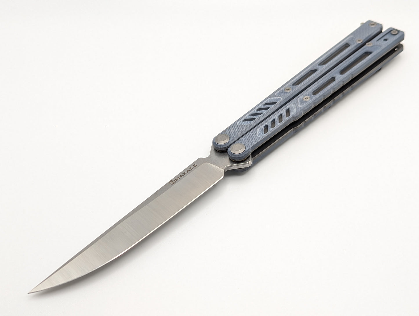 MAXACE GREY G-10 BANSHEE V2 BALISONG KNIFE