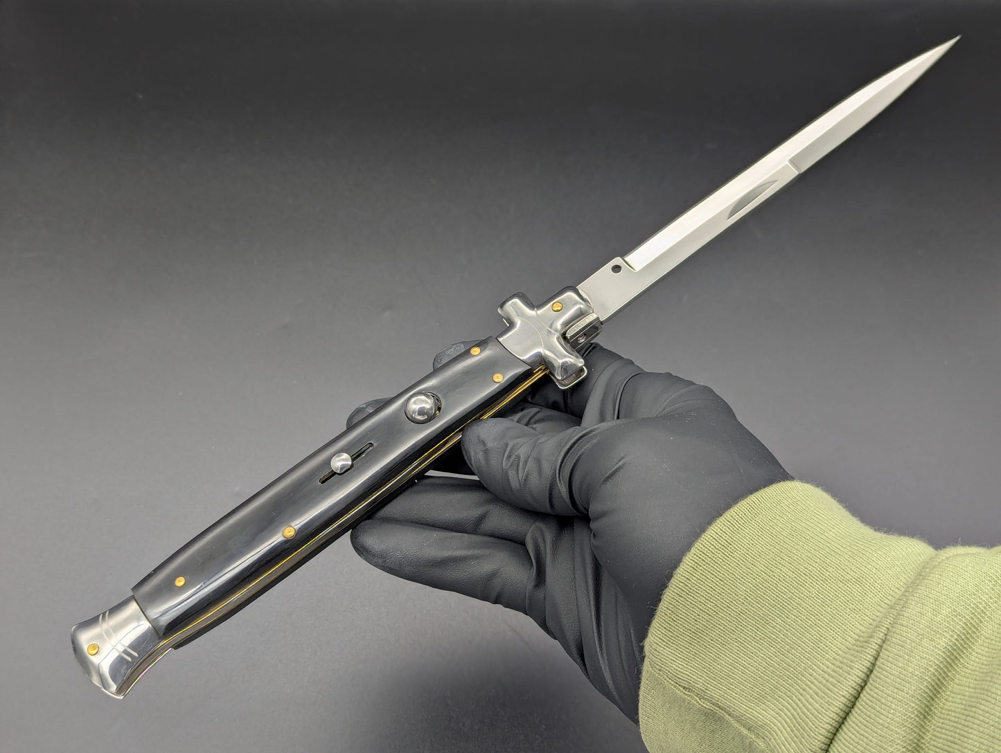 13" BLACK COMPOSITE MALTESE ITALIAN STYLE STYLE