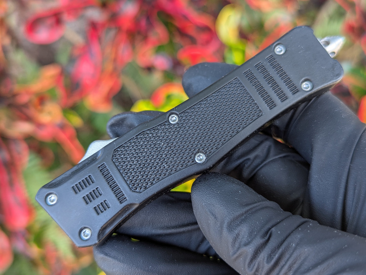 7" Mini Double Edge CQB OTF Automatic Knife Black