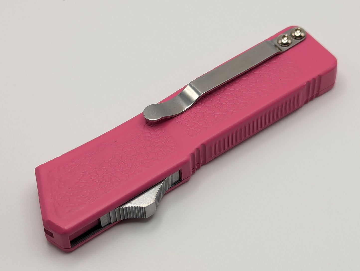 PINK LIGHTNING OTF 2-TONE DROP POINT BLADE