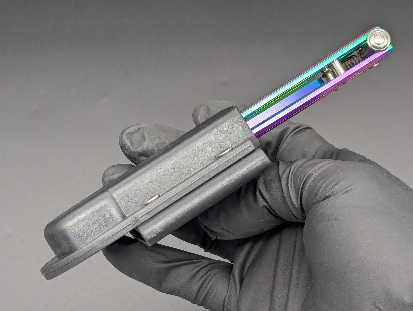 BALISONG BELT SHEATH CARRY CASE BLACK ABS