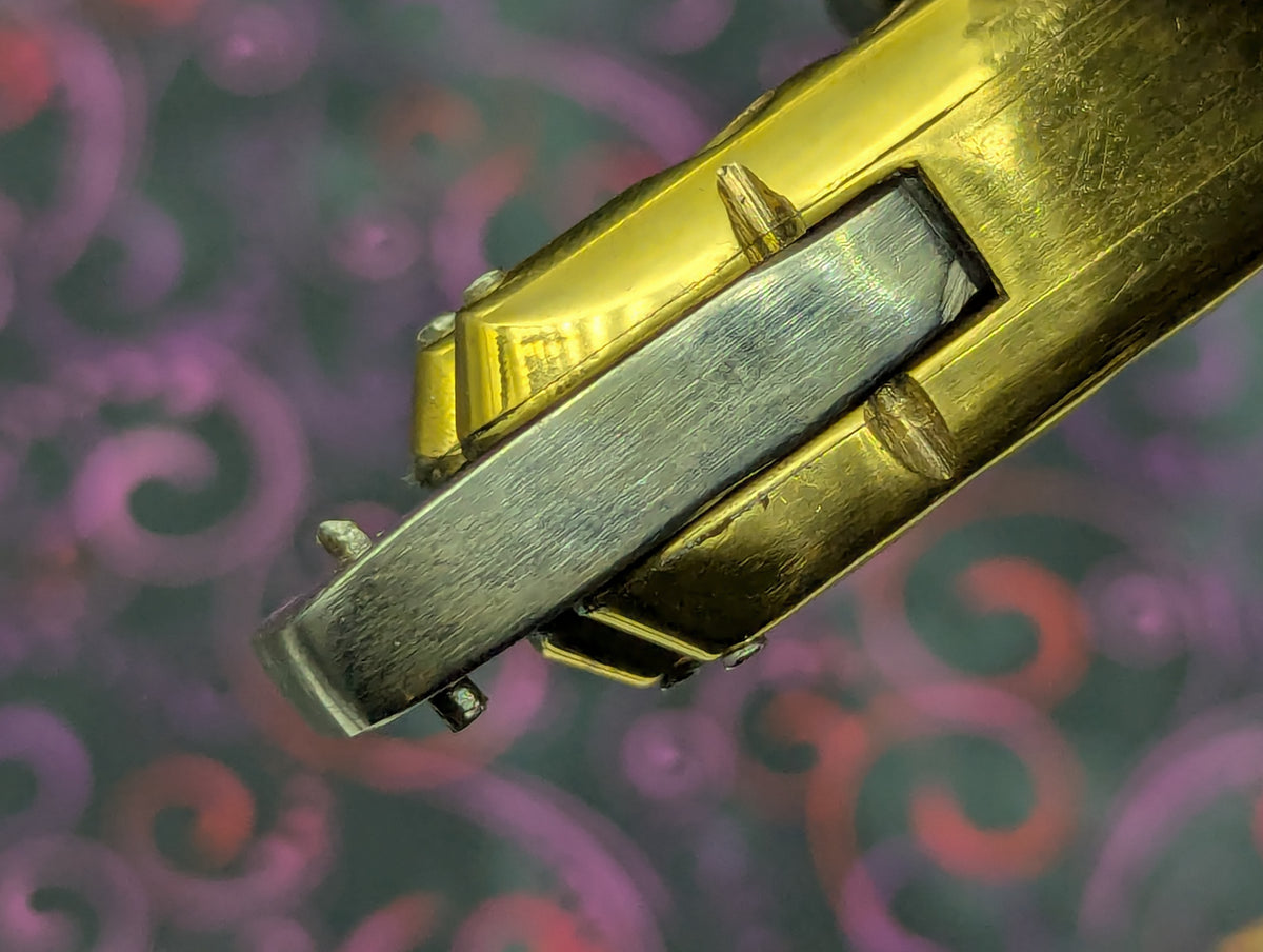 366 GRAM SOLID BRASS FHM BALISONG KNIFE "RAZOR"
