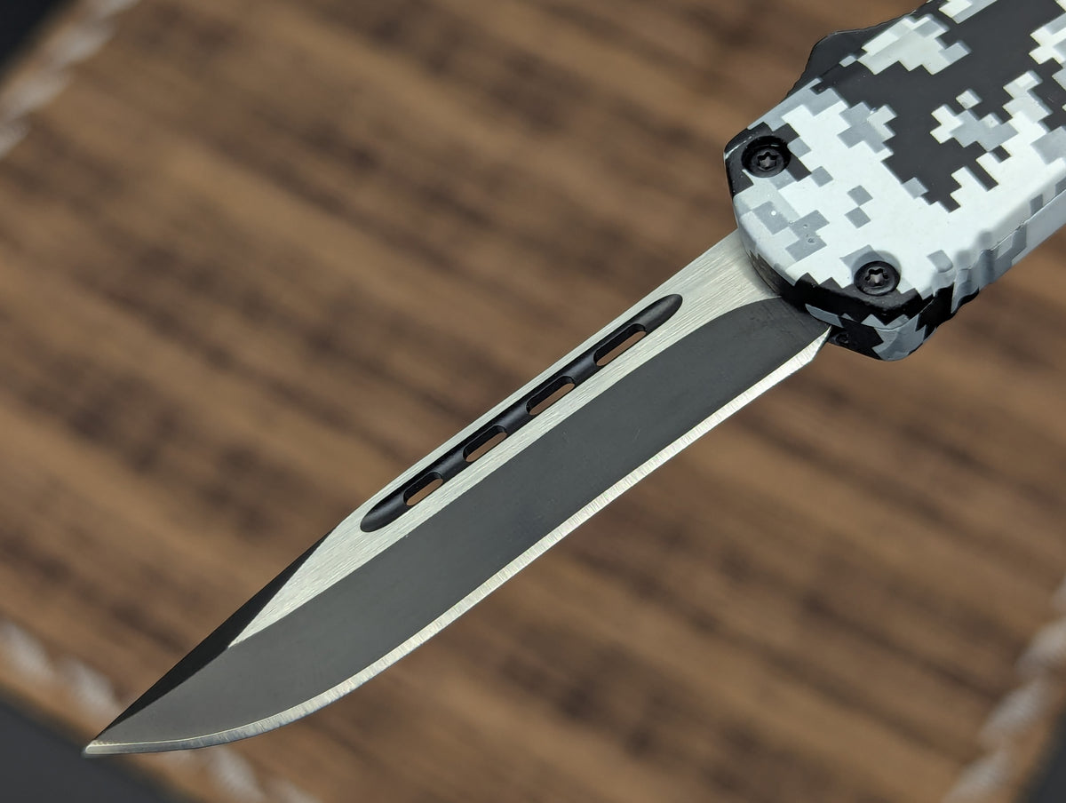 7" Mini Digital Urban Camo D/A OTF Knife