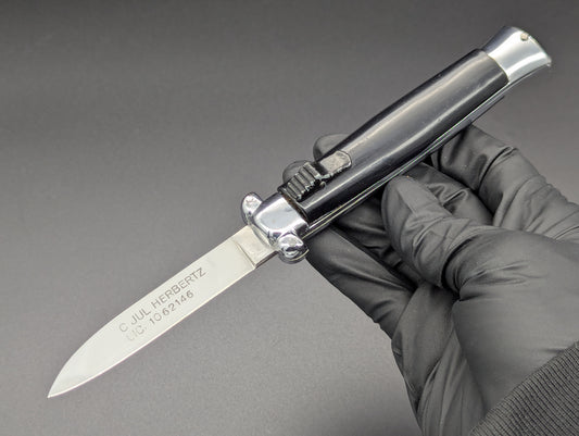 Vintage C.JUL. HERBERTZ Patented D/A Bunny Ear OTF Knife