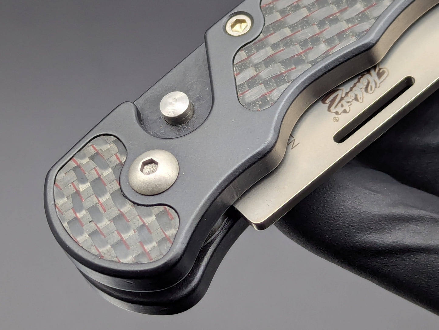 Vintage HERBERTZ SOLINGEN Carbon Fiber Automatic Knife