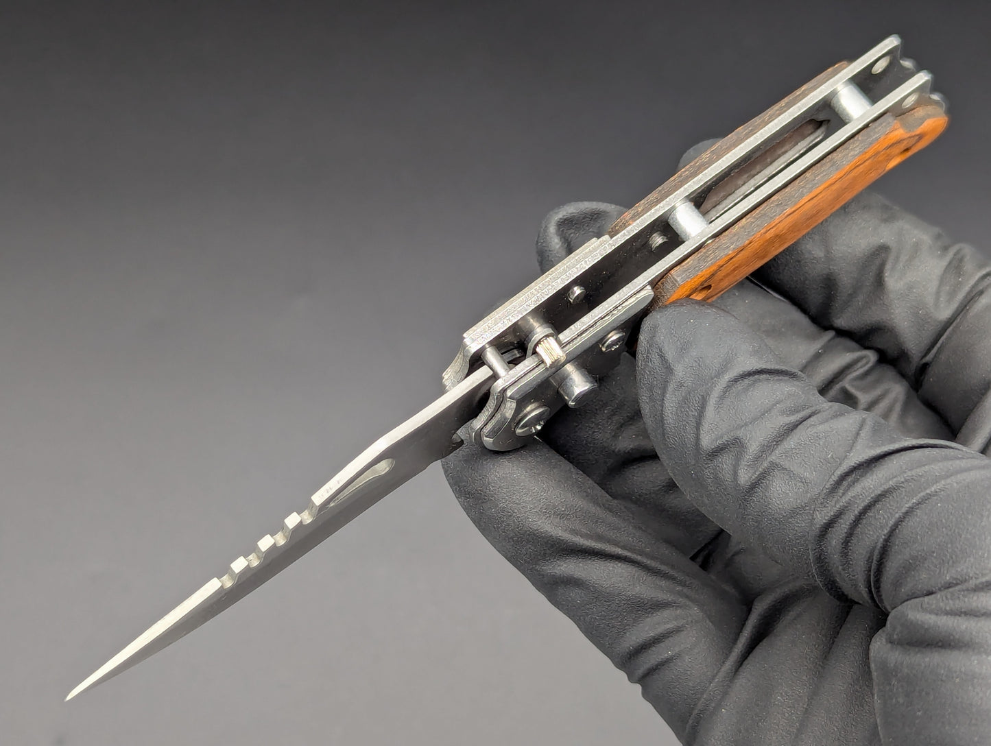 5.75" MINI ROSEWOOD SWITCHBLADE KNIFE