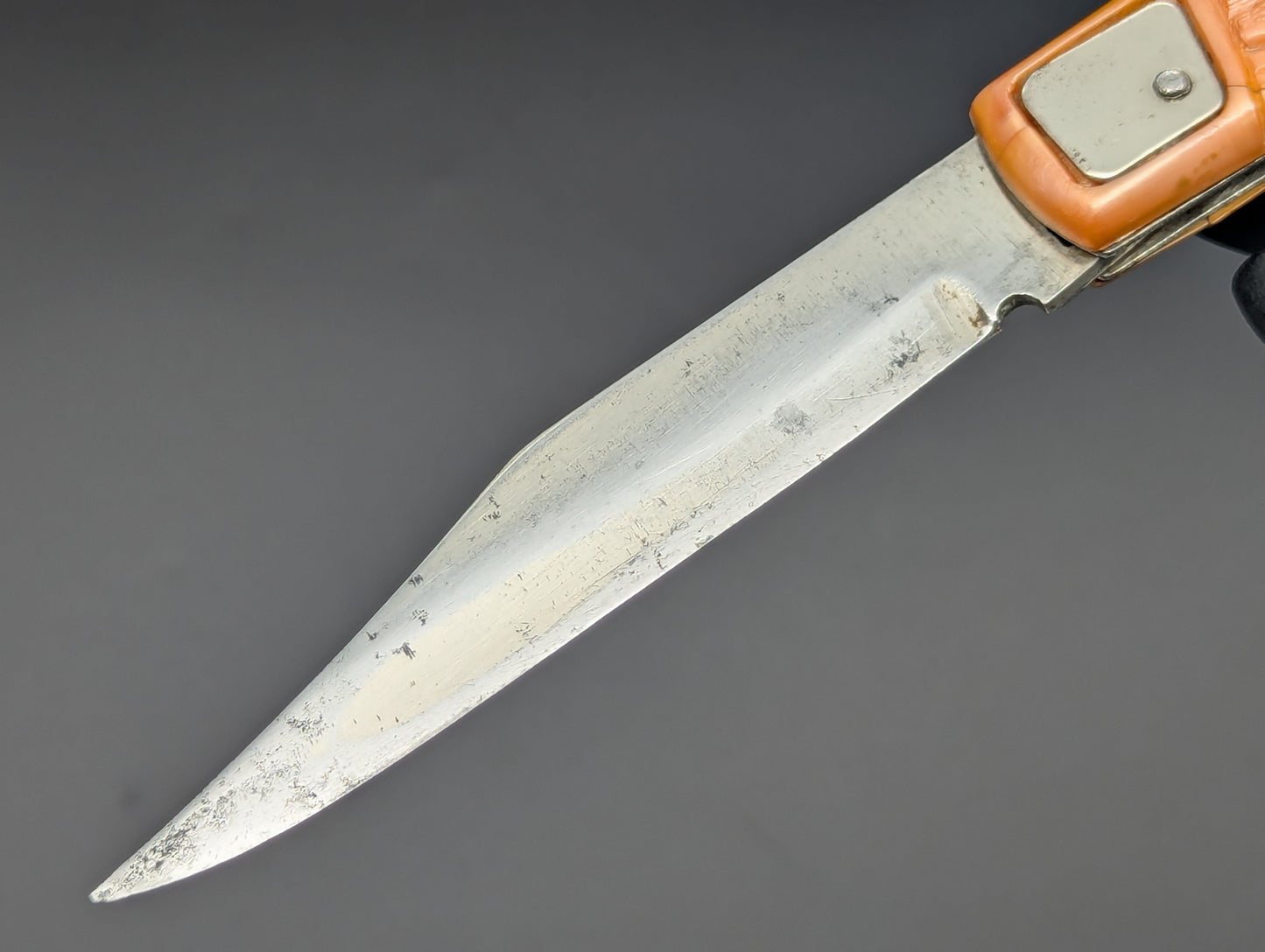 VINTAGE RUSSIAN VORZMA CITY AUTOMATIC HUNTING KNIFE